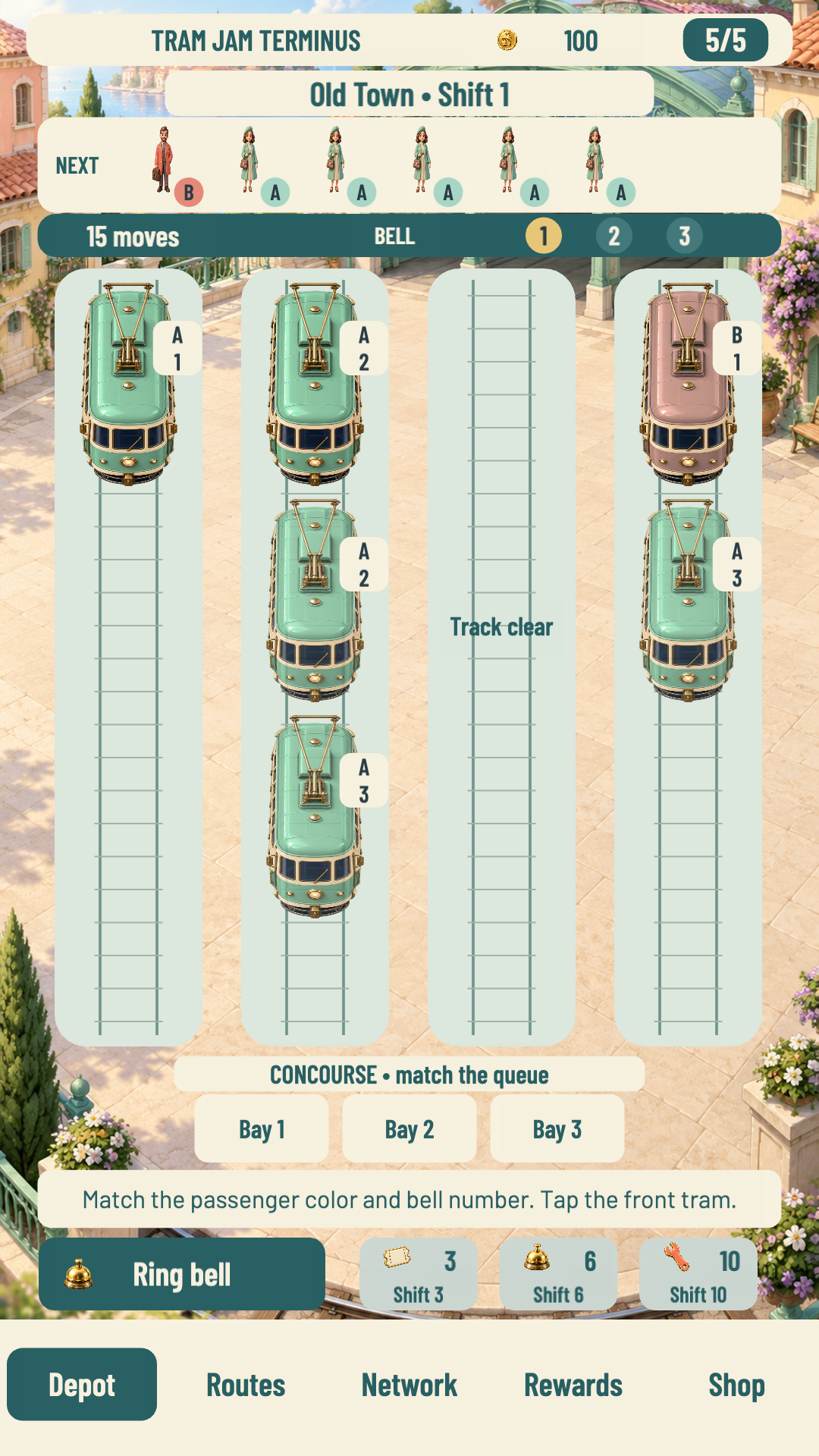 Tram Jam Terminus gameplay screenshot 1
